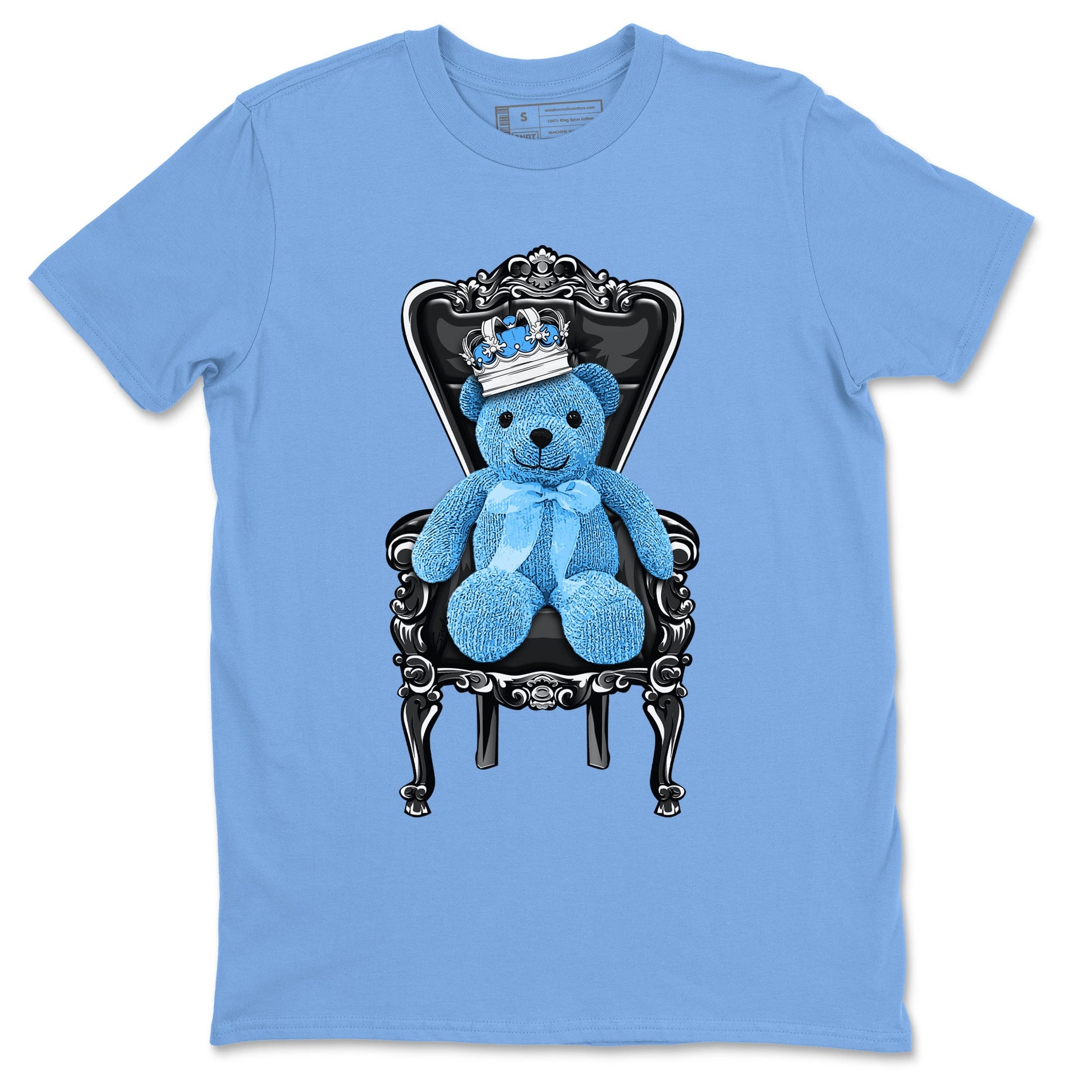Air Jordan 1 Retro High OG UNC Toe Shirt to match Jordans Royal Bear Sneaker Tees AJ1 UNC Toe Tee Crew Neck T-Shirts Carolina Blue 2