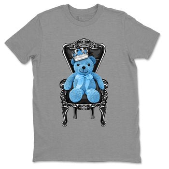 Air Jordan 1 Retro High OG UNC Toe Shirt to match Jordans Royal Bear Sneaker Tees AJ1 UNC Toe Tee Crew Neck T-Shirts Heather Grey 2