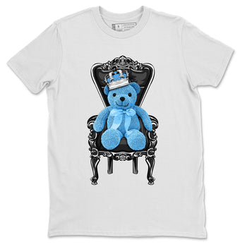 Air Jordan 1 Retro High OG UNC Toe Shirt to match Jordans Royal Bear Sneaker Tees AJ1 UNC Toe Tee Crew Neck T-Shirts White 2