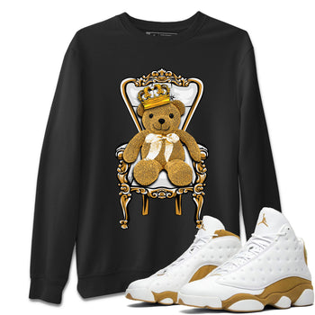 Air Jordan 13 Wheat shirt to match jordans Royal Bear sneaker tees 13 Wheat SNRT Sneaker Release Tees Casual Unisex shirts Black 1 T-Shirt