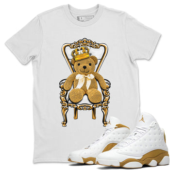 Air Jordan 13 Wheat shirt to match jordans Royal Bear sneaker tees 13 Wheat SNRT Sneaker Release Tees Casual Unisex shirts White 1 T-Shirt