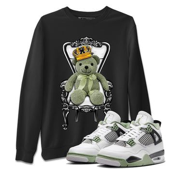 Jordan 4 Seafoam Sneaker Match Tees Royal Bear Sneaker Tees Jordan 4 Seafoam Sneaker Release Tees Unisex Shirts