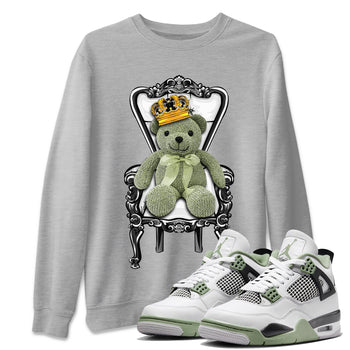 Jordan 4 Seafoam Sneaker Match Tees Royal Bear Sneaker Tees Jordan 4 Seafoam Sneaker Release Tees Unisex Shirts