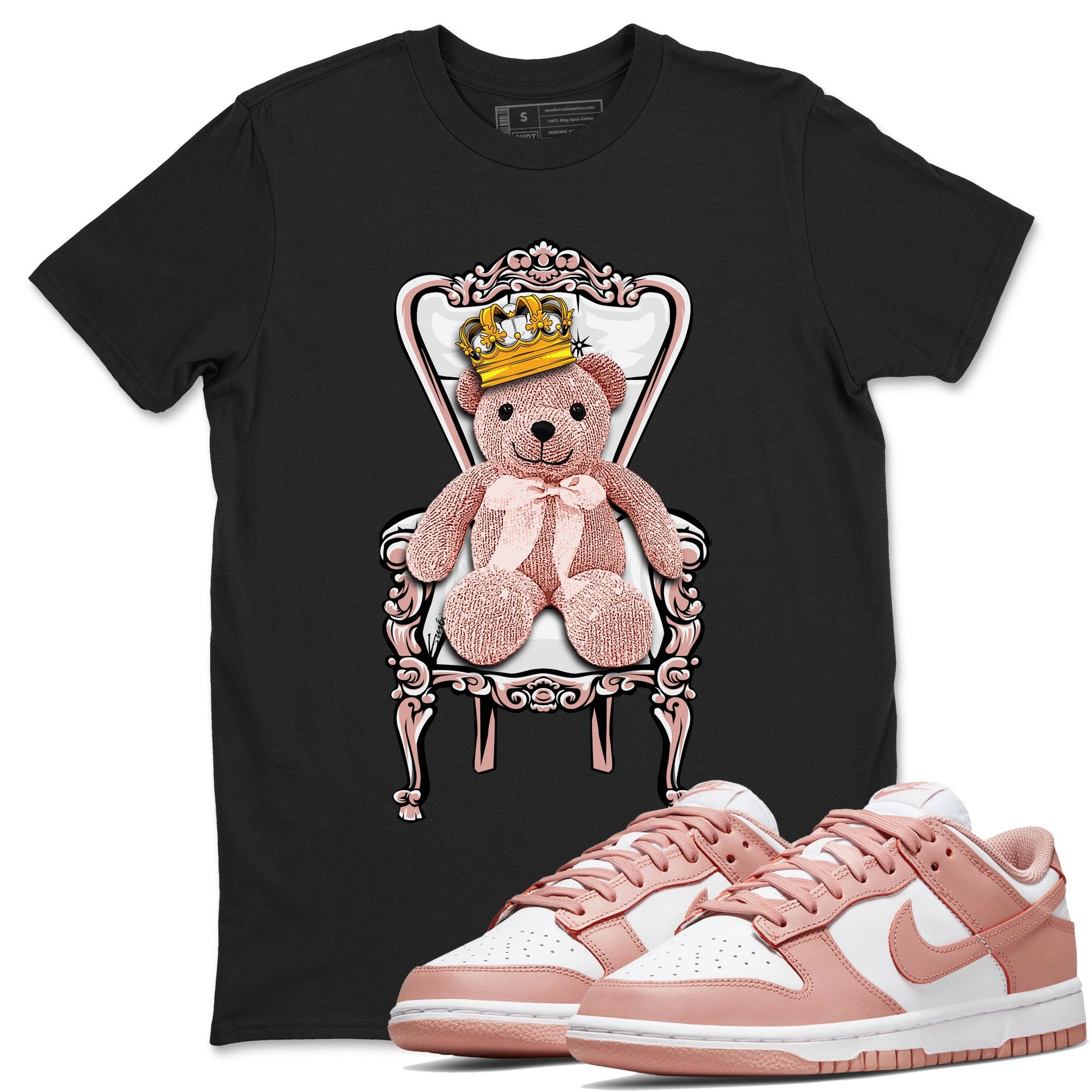Dunk Low WMNS Rose Whisper shirt to match jordans Royal Bear sneaker tees Dunk Rose Whisper SNRT Sneaker Release Tees Casual Unisex shirts Black 1 T-Shirt