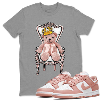 Dunk Low WMNS Rose Whisper shirt to match jordans Royal Bear sneaker tees Dunk Rose Whisper SNRT Sneaker Release Tees Casual Unisex shirts Heather Grey 1 T-Shirt
