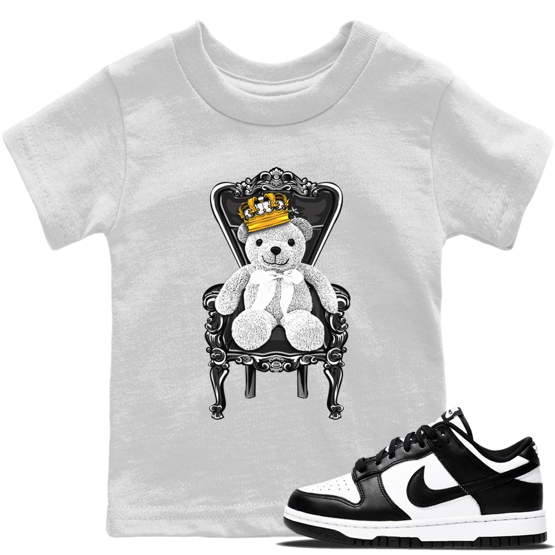 Dunk Panda Sneaker Match Tees Royal Bear Sneaker Tees Dunk Panda Sneaker Release Tees Kids Shirts