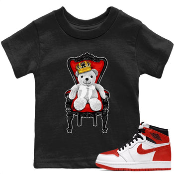 Jordan 1 Heritage Sneaker Match Tees Royal Bear Sneaker Tees Jordan 1 Heritage Sneaker Release Tees Kids Shirts