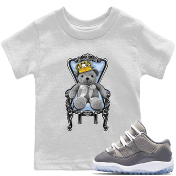 Jordan 11 Cool Grey Sneaker Match Tees Royal Bear Sneaker Tees Jordan 11 Cool Grey Sneaker Release Tees Kids Shirts