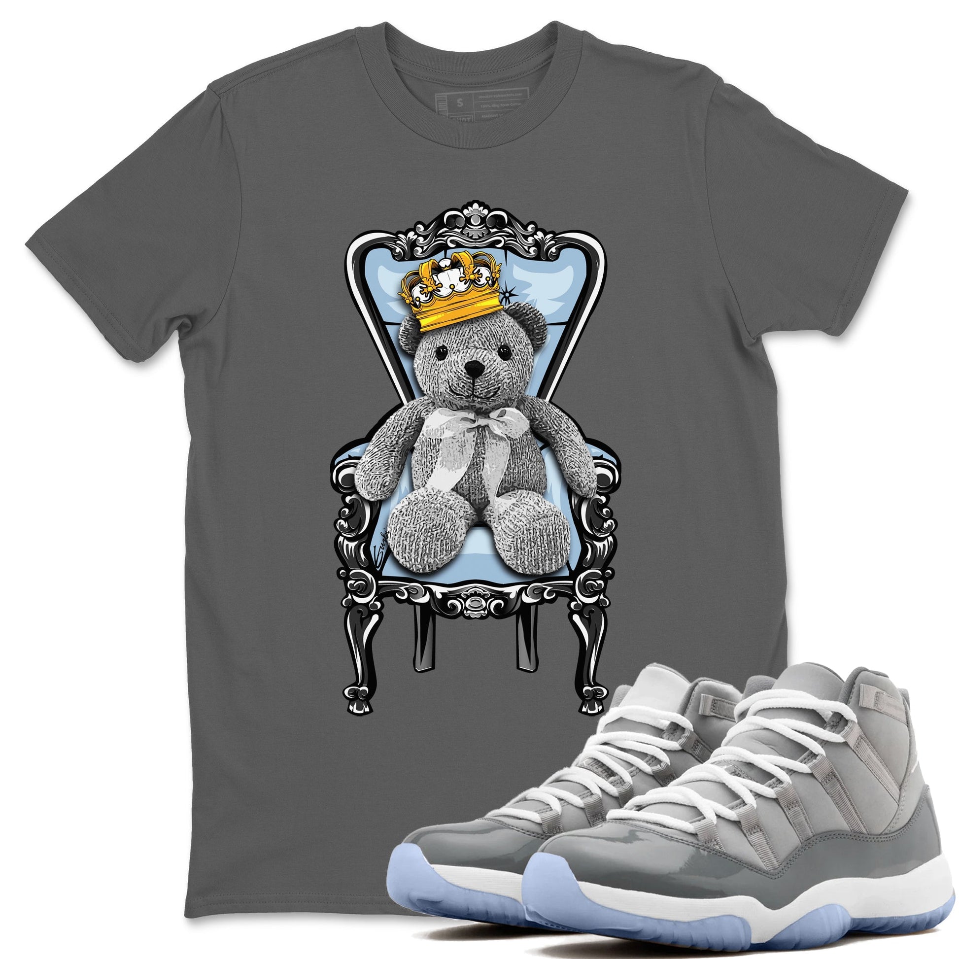Jordan 11 Cool Grey Sneaker Match Tees Royal Bear Sneaker Tees Jordan 11 Cool Grey Sneaker Release Tees Unisex Shirts