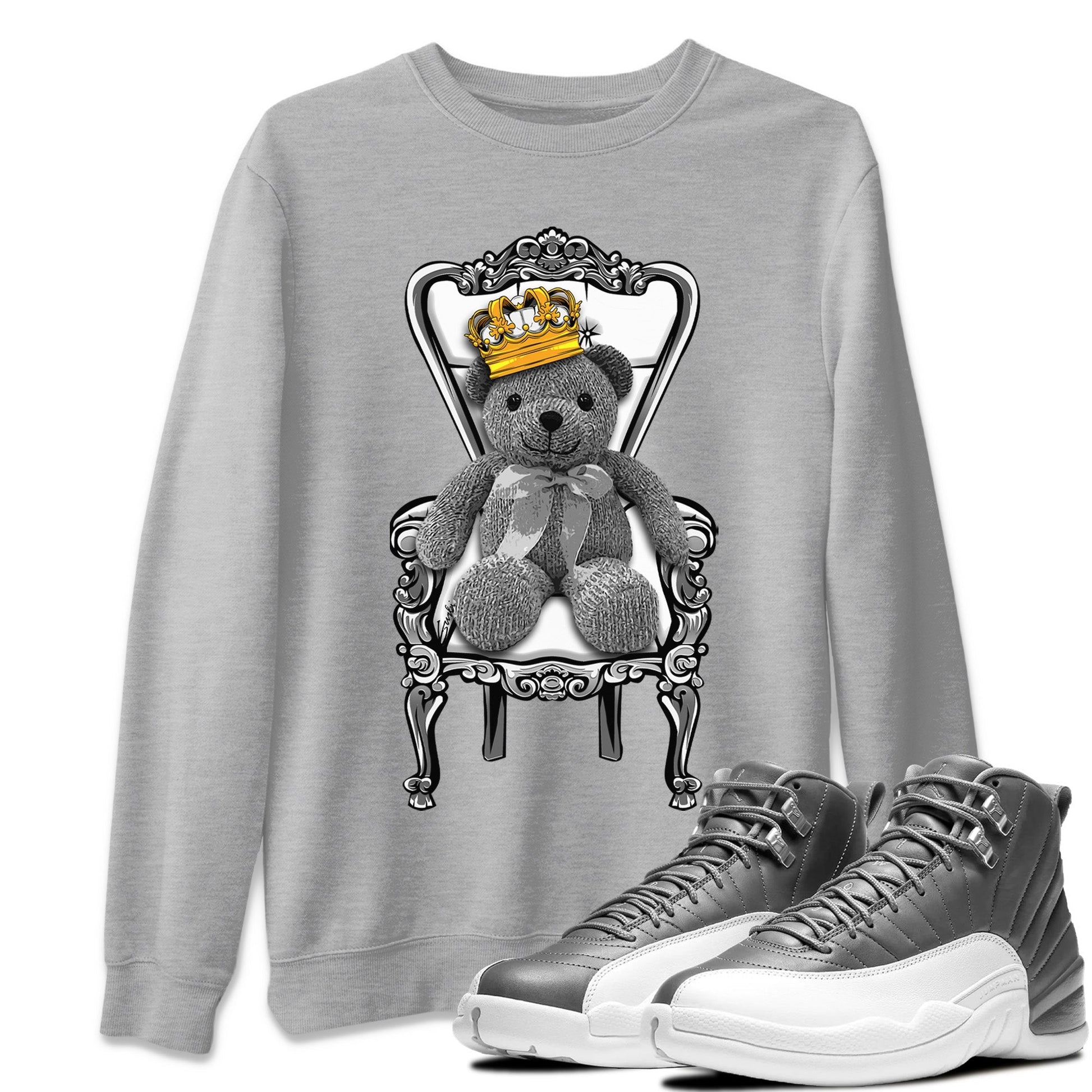 Jordan 12 Stealth Sneaker Match Tees Royal Bear Sneaker Tees Jordan 12 Stealth Sneaker Release Tees Unisex Shirts