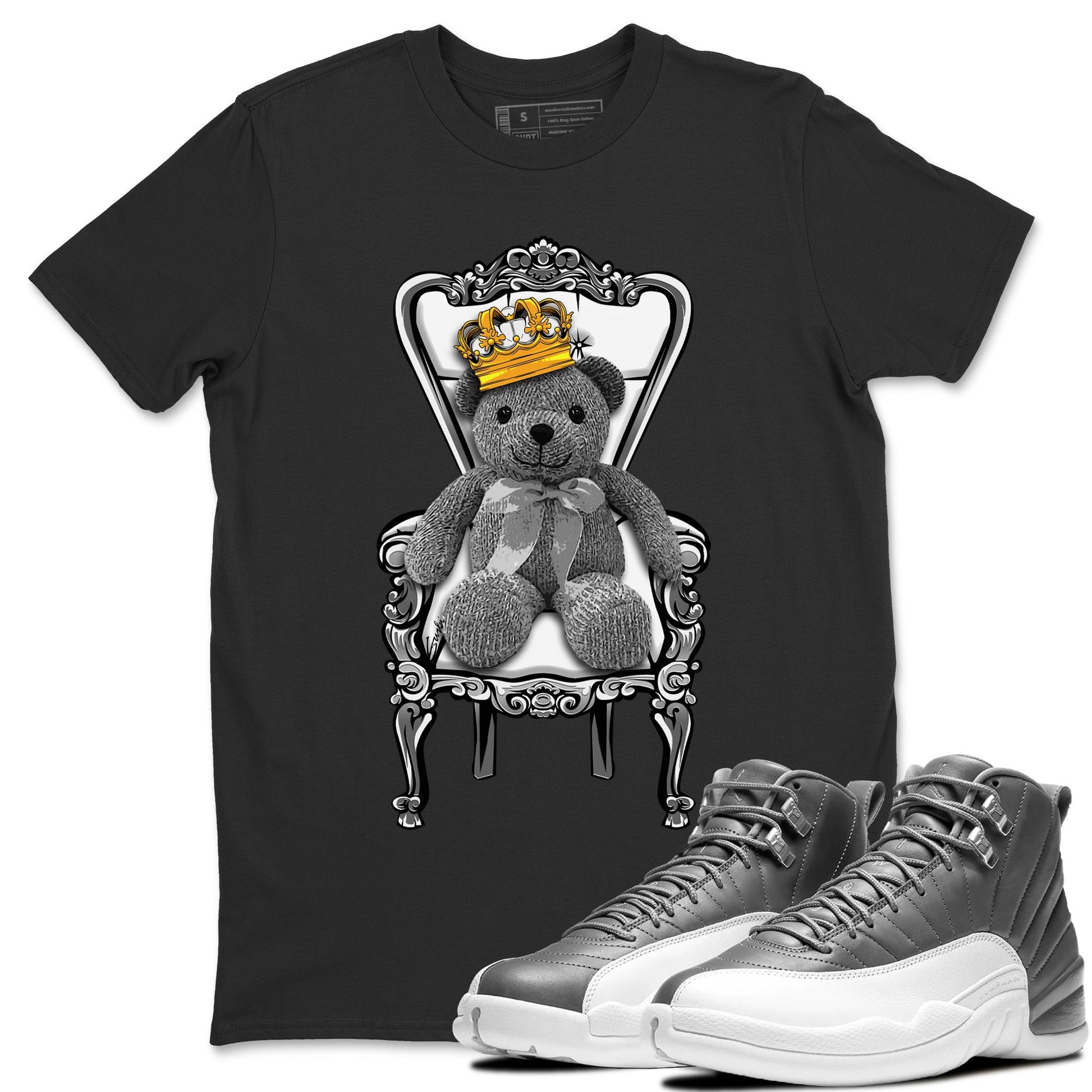 Jordan 12 Stealth Sneaker Match Tees Royal Bear Sneaker Tees Jordan 12 Stealth Sneaker Release Tees Unisex Shirts