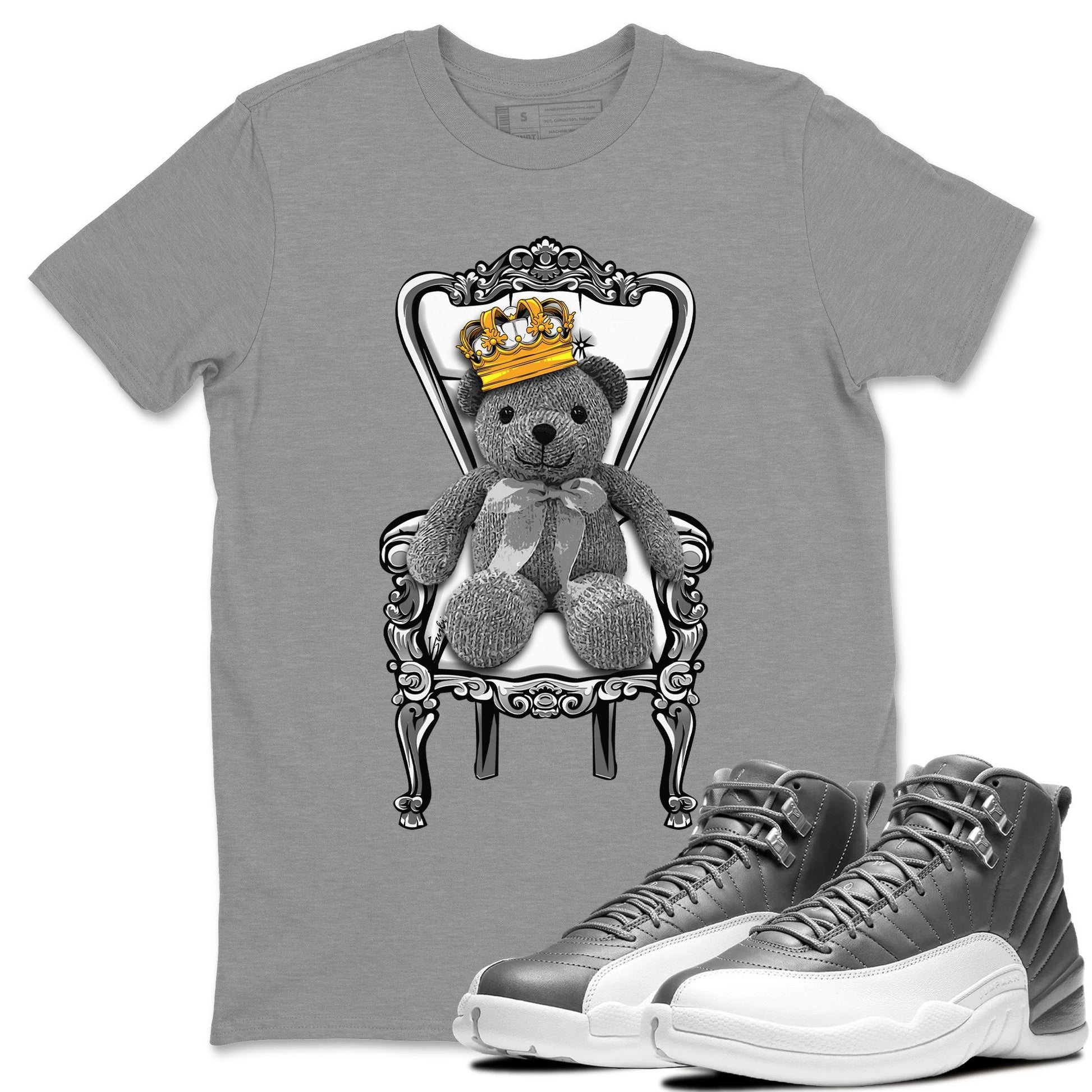Jordan 12 Stealth Sneaker Match Tees Royal Bear Sneaker Tees Jordan 12 Stealth Sneaker Release Tees Unisex Shirts