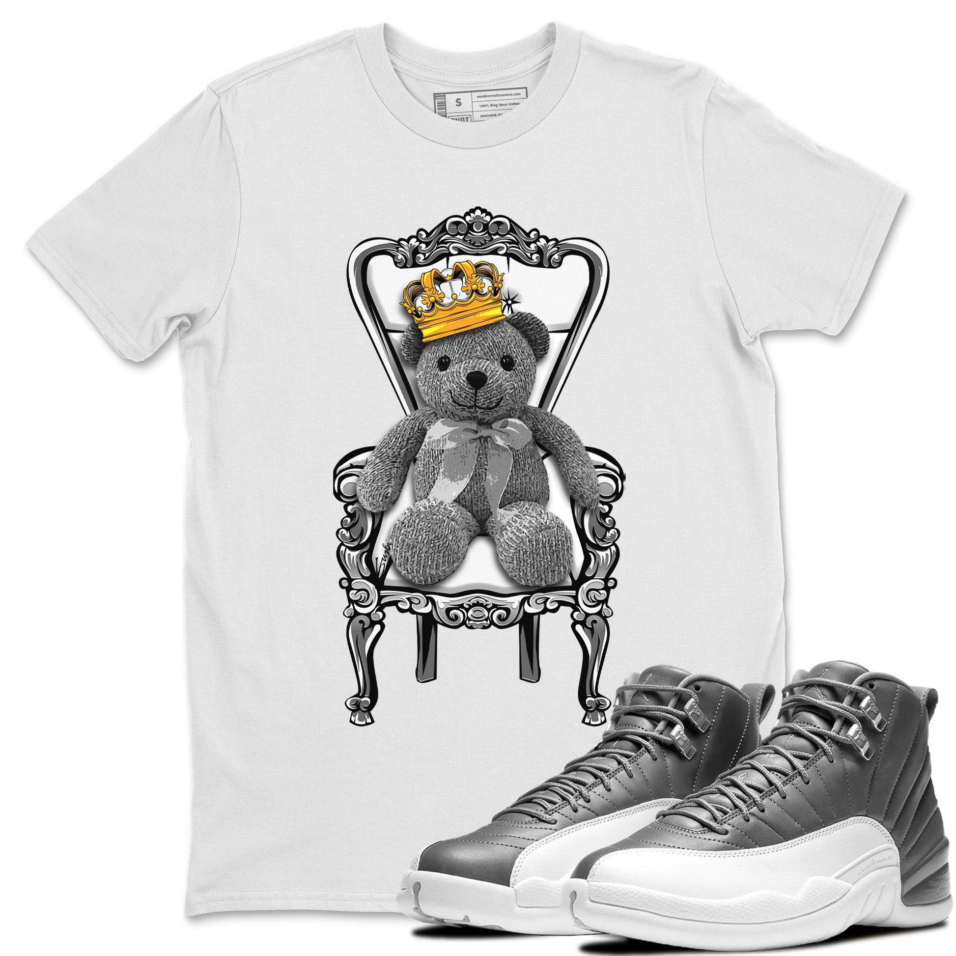 Jordan 12 Stealth Sneaker Match Tees Royal Bear Sneaker Tees Jordan 12 Stealth Sneaker Release Tees Unisex Shirts
