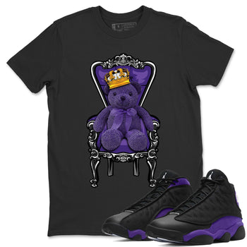 Jordan 13 Court Purple Sneaker Match Tees Royal Bear Sneaker Tees Jordan 13 Court Purple Sneaker Release Tees Unisex Shirts