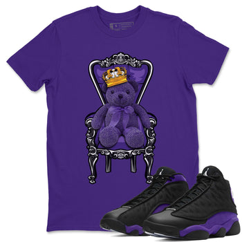 Jordan 13 Court Purple Sneaker Match Tees Royal Bear Sneaker Tees Jordan 13 Court Purple Sneaker Release Tees Unisex Shirts
