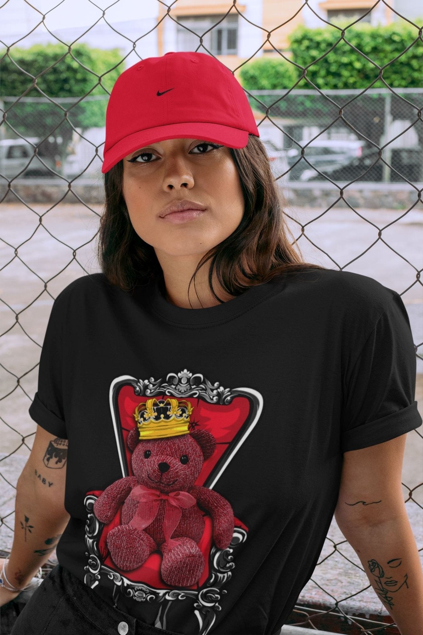 Jordan 4 Red Thunder Sneaker Match Tees Royal Bear Sneaker Tees Jordan 4 Red Thunder Sneaker Release Tees Unisex Shirts