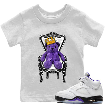 Jordan 5 Concord Sneaker Match Tees Royal Bear Sneaker Tees Jordan 5 Concord Sneaker Release Tees Kids Shirts