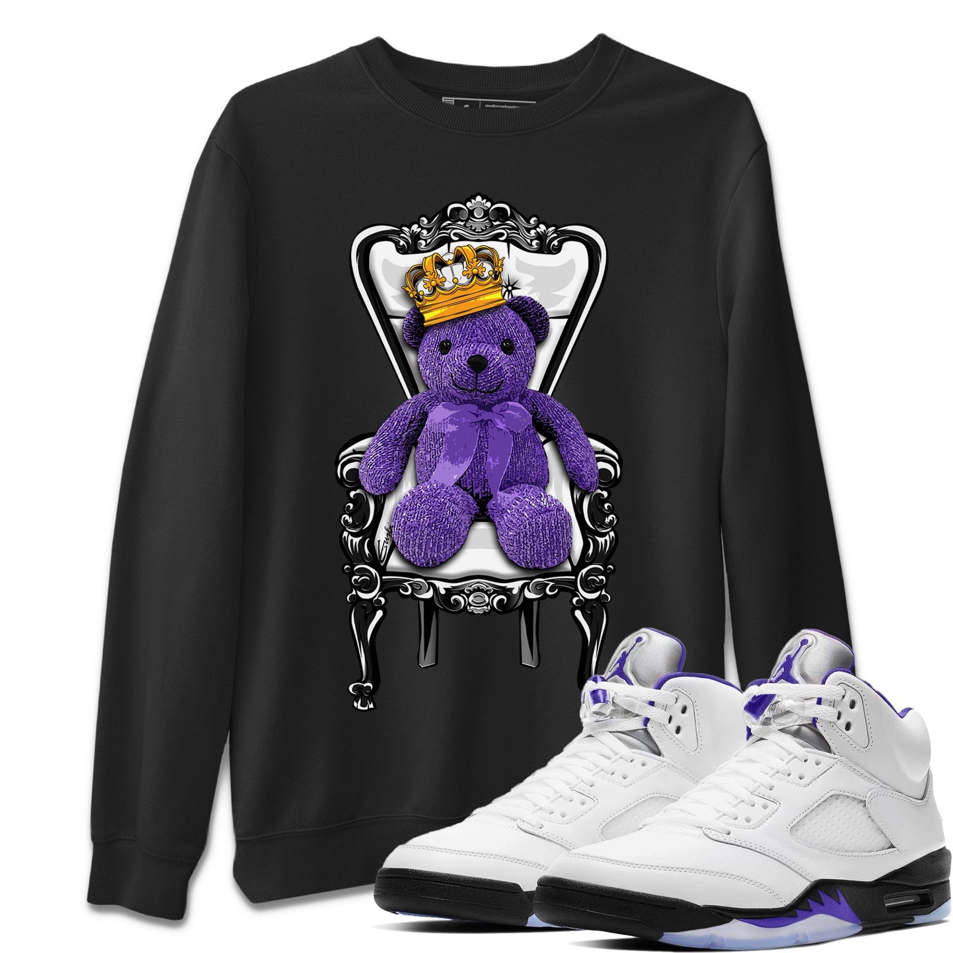 Jordan 5 Concord Sneaker Match Tees Royal Bear Sneaker Tees Jordan 5 Concord Sneaker Release Tees Unisex Shirts