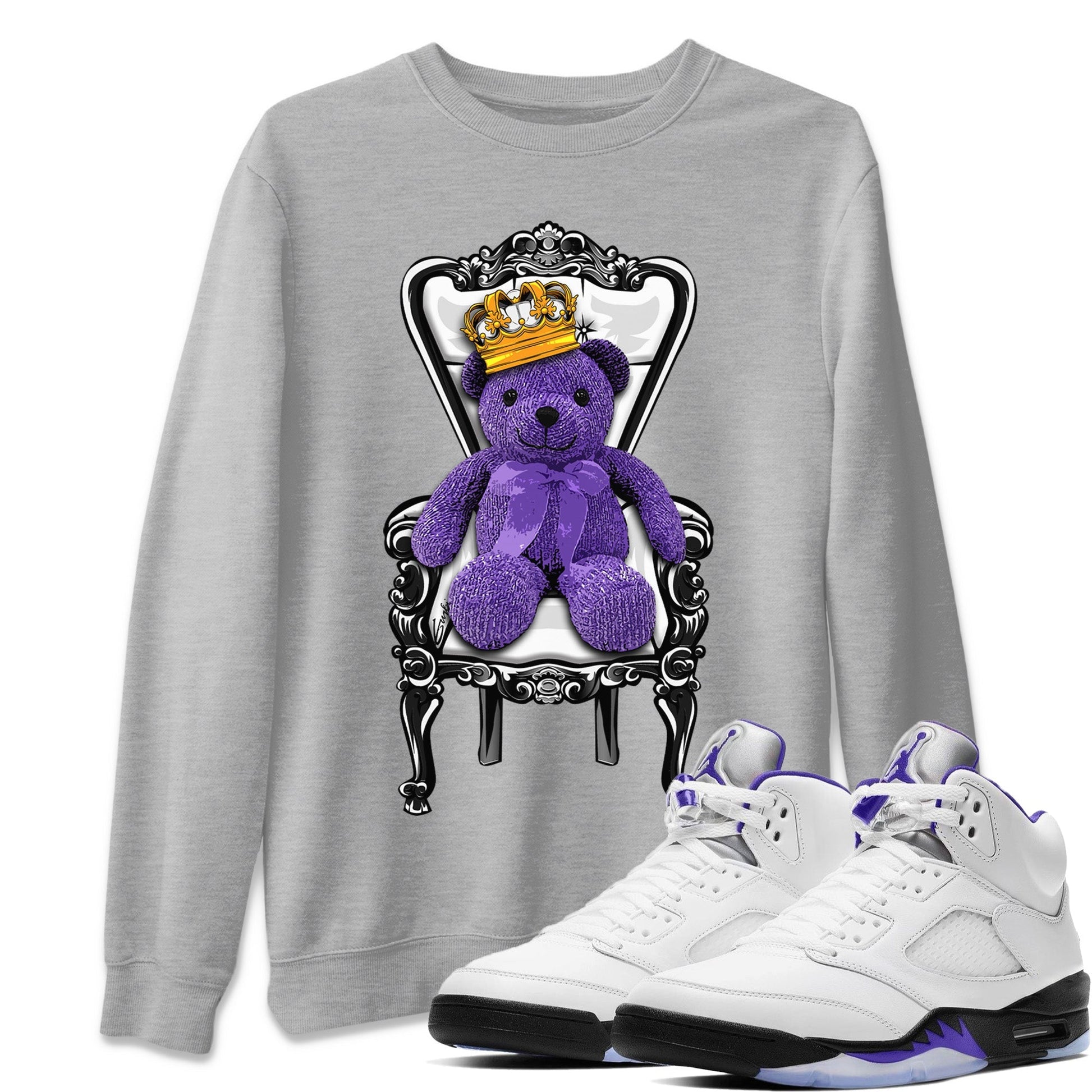 Jordan 5 Concord Sneaker Match Tees Royal Bear Sneaker Tees Jordan 5 Concord Sneaker Release Tees Unisex Shirts
