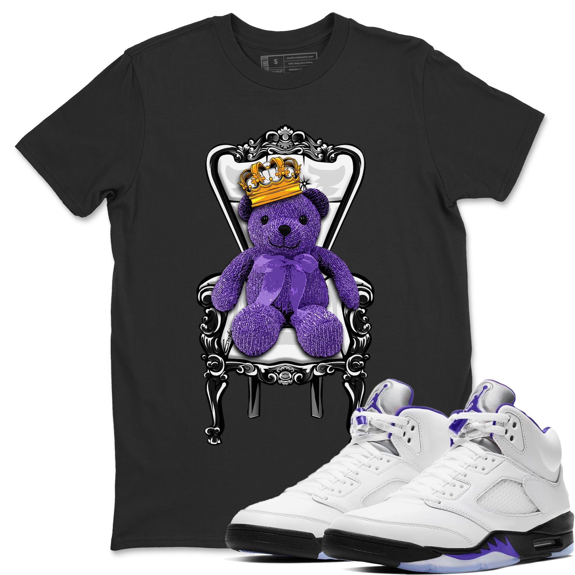 Jordan 5 Concord Sneaker Match Tees Royal Bear Sneaker Tees Jordan 5 Concord Sneaker Release Tees Unisex Shirts