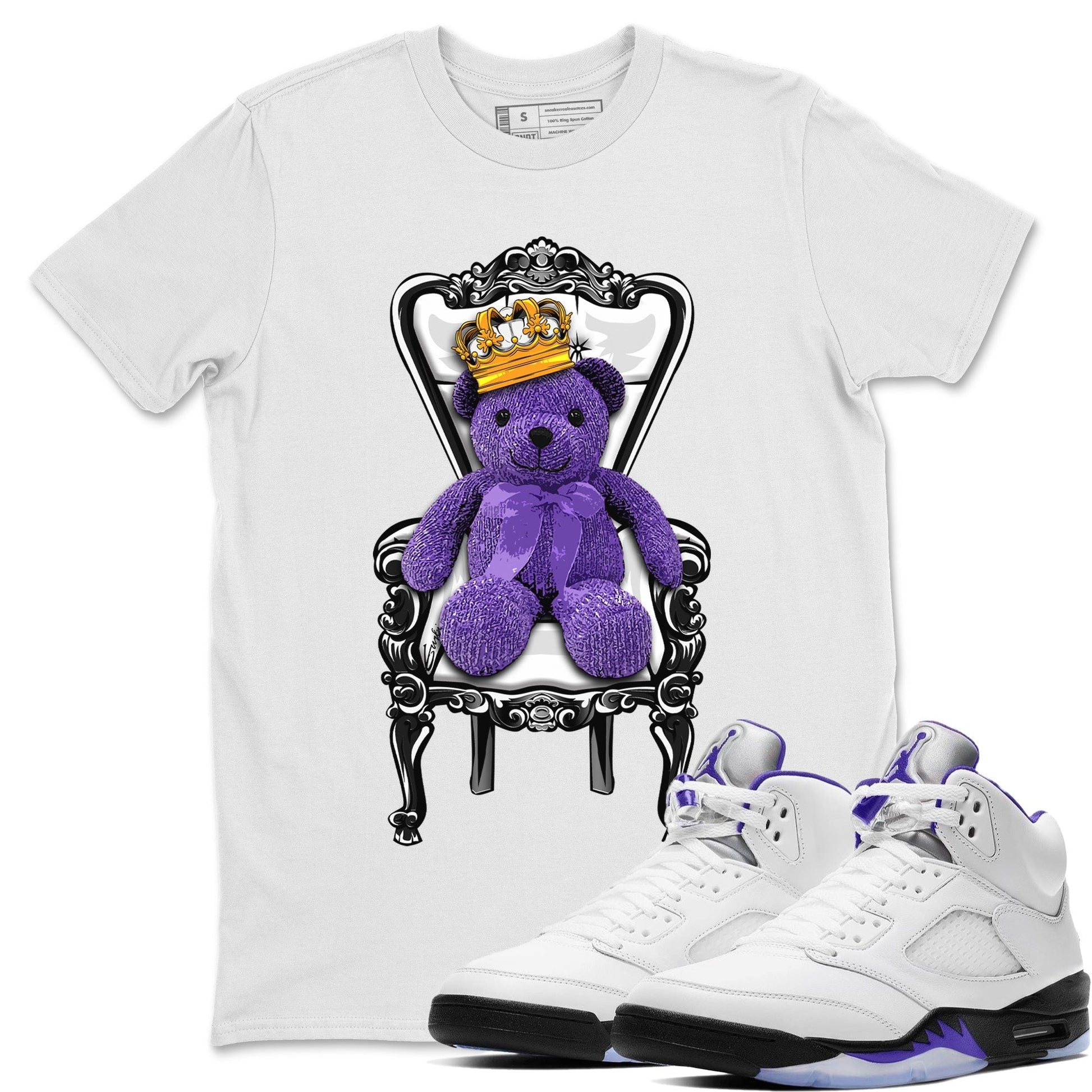 Jordan 5 Concord Sneaker Match Tees Royal Bear Sneaker Tees Jordan 5 Concord Sneaker Release Tees Unisex Shirts