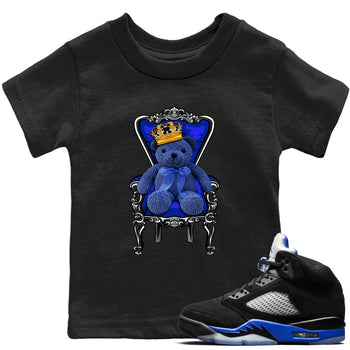 Jordan 5 Racer Blue Sneaker Match Tees Royal Bear Sneaker Tees Jordan 5 Racer Blue Sneaker Release Tees Kids Shirts