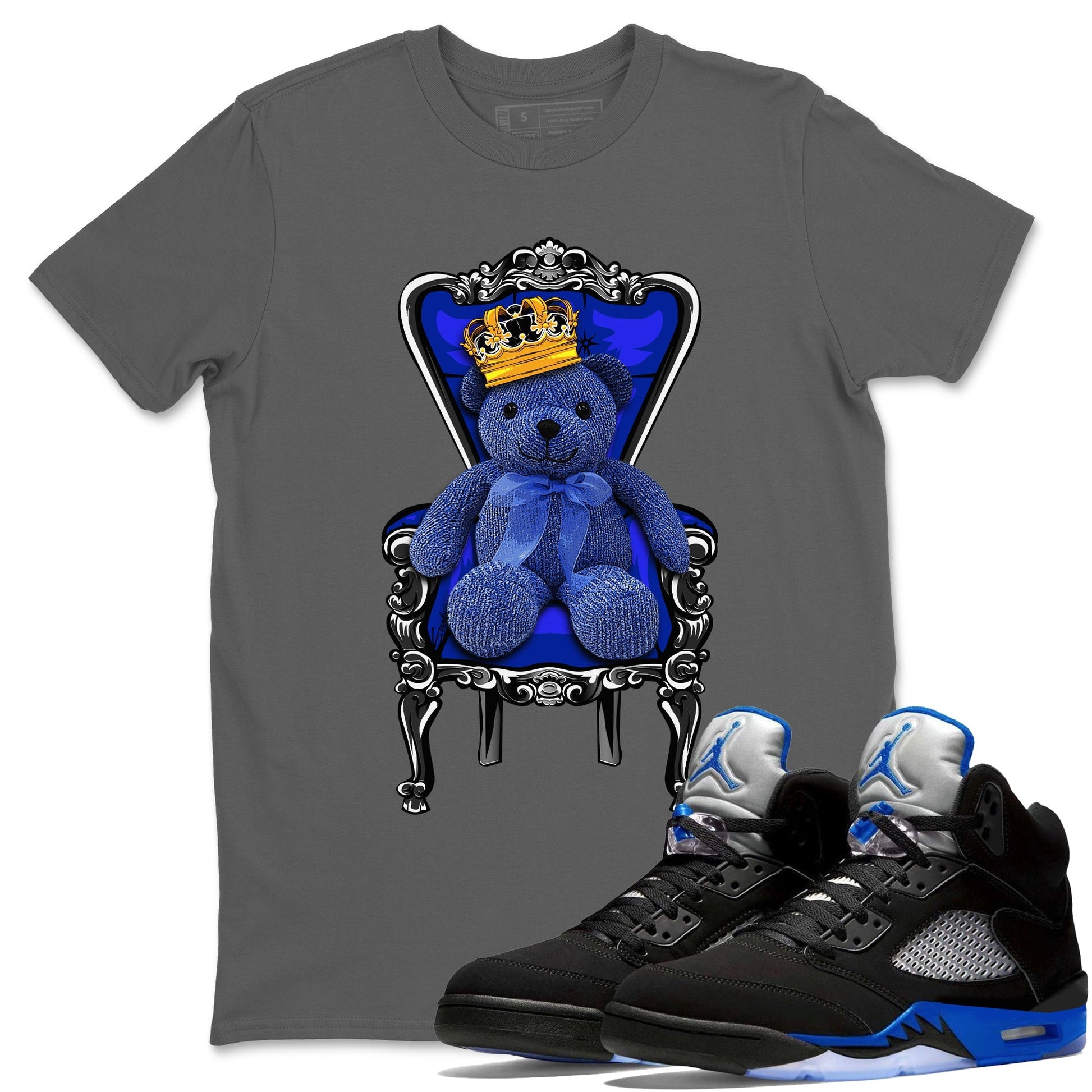 Jordan 5 Racer Blue Sneaker Match Tees Royal Bear Sneaker Tees Jordan 5 Racer Blue Sneaker Release Tees Unisex Shirts