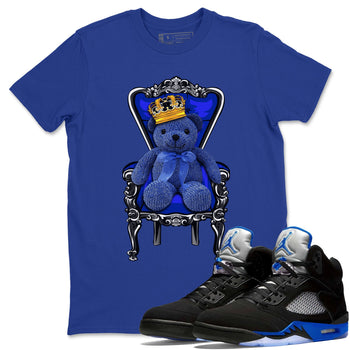Jordan 5 Racer Blue Sneaker Match Tees Royal Bear Sneaker Tees Jordan 5 Racer Blue Sneaker Release Tees Unisex Shirts
