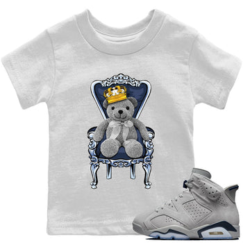 Jordan 6 Georgetown Sneaker Match Tees Royal Bear Sneaker Tees Jordan 6 Georgetown Sneaker Release Tees Kids Shirts