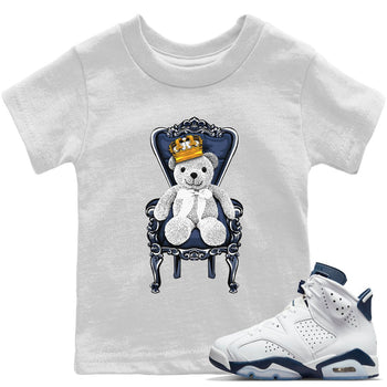Jordan 6 Midnight Navy Sneaker Match Tees Royal Bear Sneaker Tees Jordan 6 Midnight Navy Sneaker Release Tees Kids Shirts