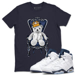 Jordan 6 Midnight Navy Sneaker Match Tees Royal Bear Sneaker Tees Jordan 6 Midnight Navy Sneaker Release Tees Unisex Shirts