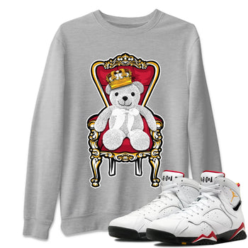 Jordan 7 Cardinal Sneaker Match Tees Royal Bear Sneaker Tees Jordan 7 Cardinal Sneaker Release Tees Unisex Shirts
