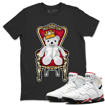 Jordan 7 Cardinal Sneaker Match Tees Royal Bear Sneaker Tees Jordan 7 Cardinal Sneaker Release Tees Unisex Shirts