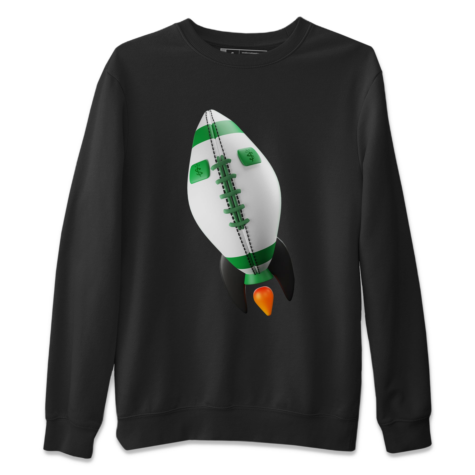 Air Jordan 1 Celtics Sneaker Match Tees Rugby Rocket Sneaker Tees AJ1 High OG Lucky Green Sneaker Release Tees Unisex Shirts Black 2