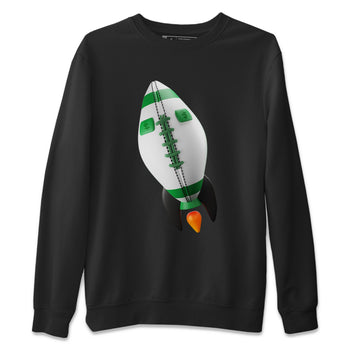 Air Jordan 1 Celtics Sneaker Match Tees Rugby Rocket Sneaker Tees AJ1 High OG Lucky Green Sneaker Release Tees Unisex Shirts Black 2