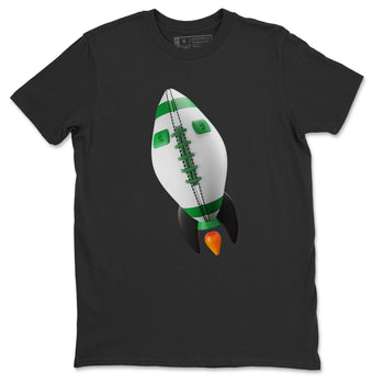Air Jordan 1 Celtics Sneaker Match Tees Rugby Rocket Sneaker Tees AJ1 High OG Lucky Green Sneaker Release Tees Unisex Shirts Black 2