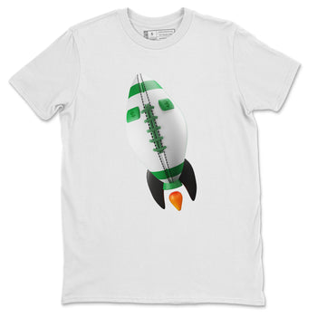 Air Jordan 1 Celtics Sneaker Match Tees Rugby Rocket Sneaker Tees AJ1 High OG Lucky Green Sneaker Release Tees Unisex Shirts White 2