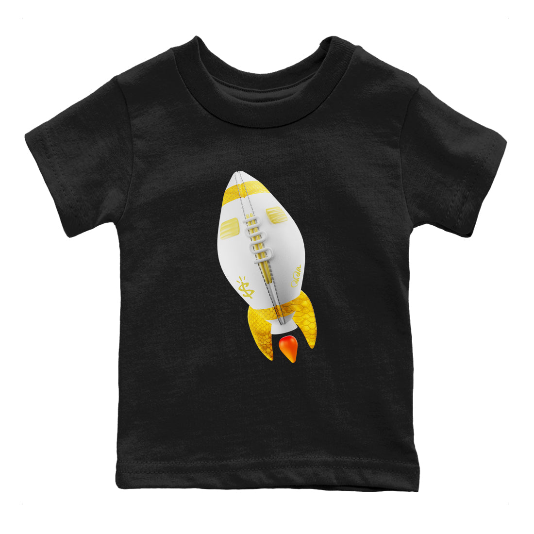 Air Jordan 11 Yellow Python Rugby Rocket Baby and Kids Sneaker Tees Air Jordan 11 Yellow Python Kids Sneaker Tees Washing and Care Tip