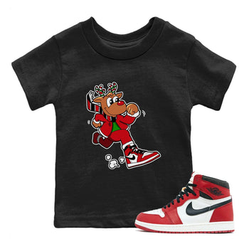 Jordan 1 Lost & Found Sneaker Match Tees Running Reindeer Sneaker Tees Jordan 1 Lost & Found Sneaker Release Tees Kids Shirts