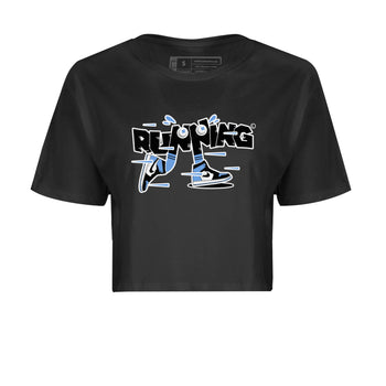 Air Jordan 1 Retro High OG UNC Toe Shirt to match Jordans Running Shoes Sneaker Tees AJ1 UNC Toe SNRT Sneaker Release Tees Crop T-Shirts Black 2