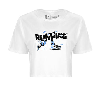Air Jordan 1 Retro High OG UNC Toe Shirt to match Jordans Running Shoes Sneaker Tees AJ1 UNC Toe SNRT Sneaker Release Tees Crop T-Shirts White 2