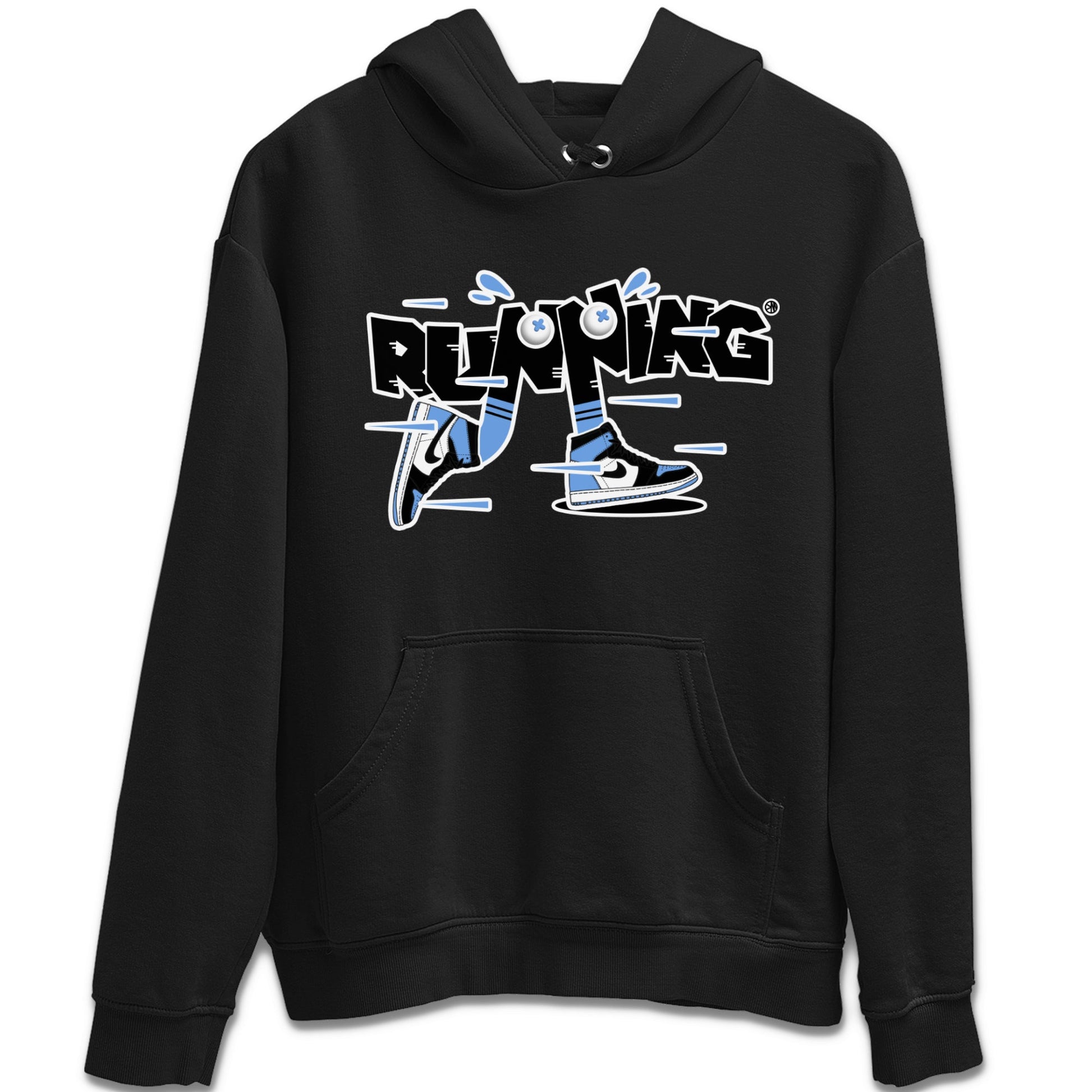 Air Jordan 1 Retro High OG UNC Toe Shirt to match Jordans Running Shoes Sneaker Tees AJ1 UNC Toe SNRT Sneaker Release Tees Crew Neck T-Shirts Black 2