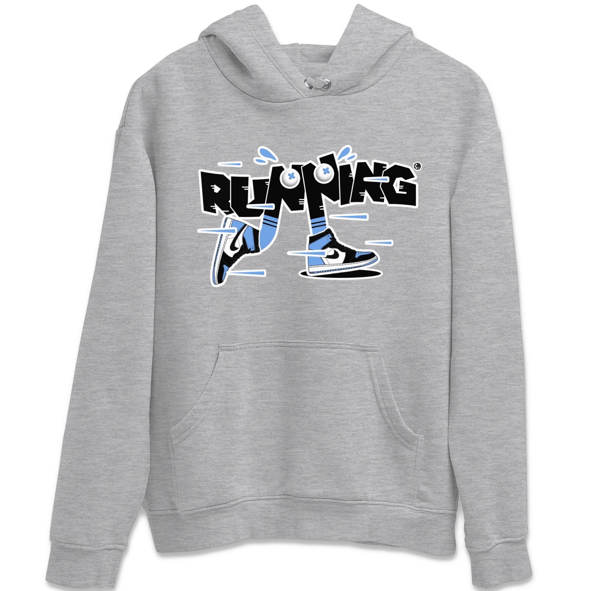 Air Jordan 1 Retro High OG UNC Toe Shirt to match Jordans Running Shoes Sneaker Tees AJ1 UNC Toe SNRT Sneaker Release Tees Crew Neck T-Shirts Heather Grey 2