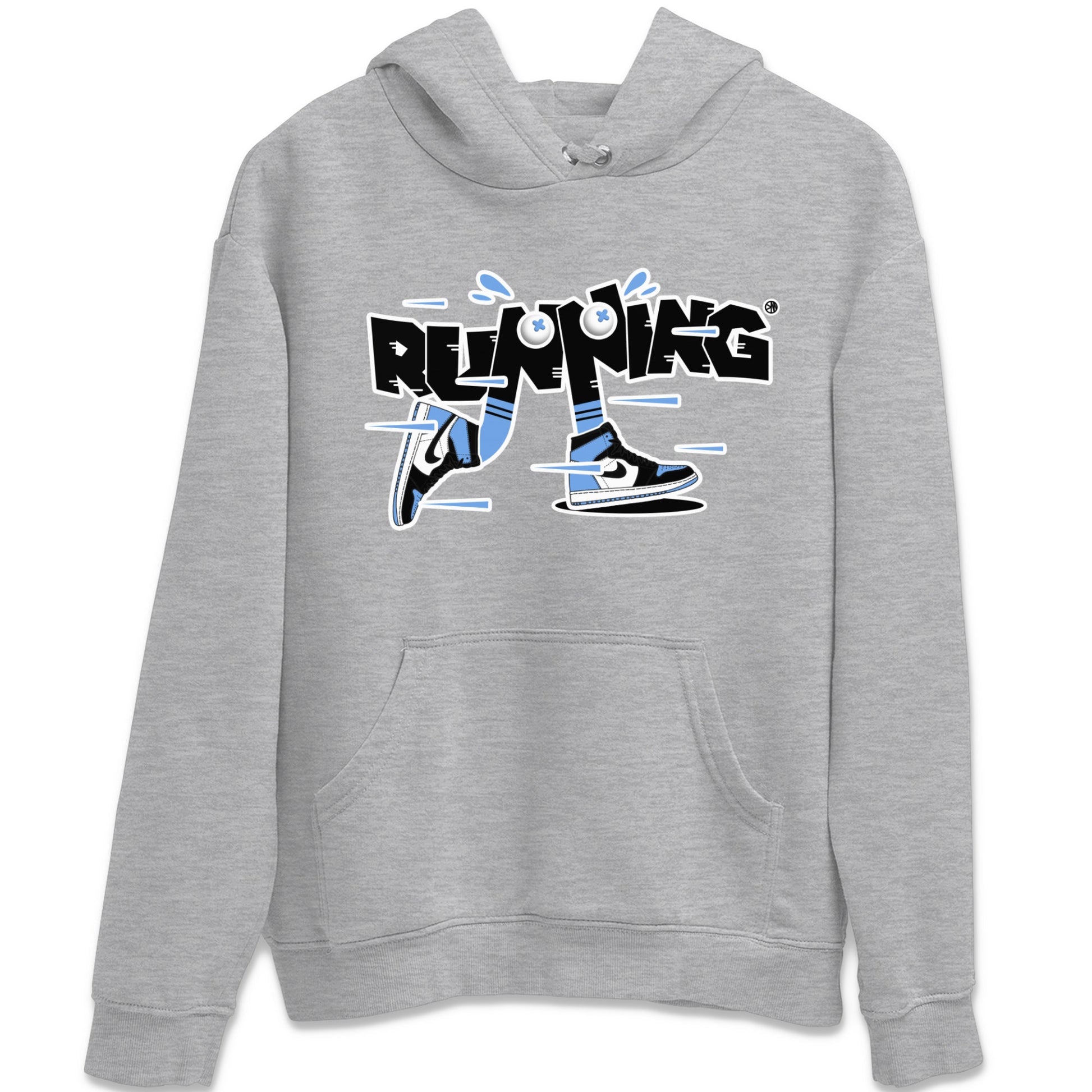 Air Jordan 1 Retro High OG UNC Toe Shirt to match Jordans Running Shoes Sneaker Tees AJ1 UNC Toe SNRT Sneaker Release Tees Crew Neck T-Shirts Heather Grey 2