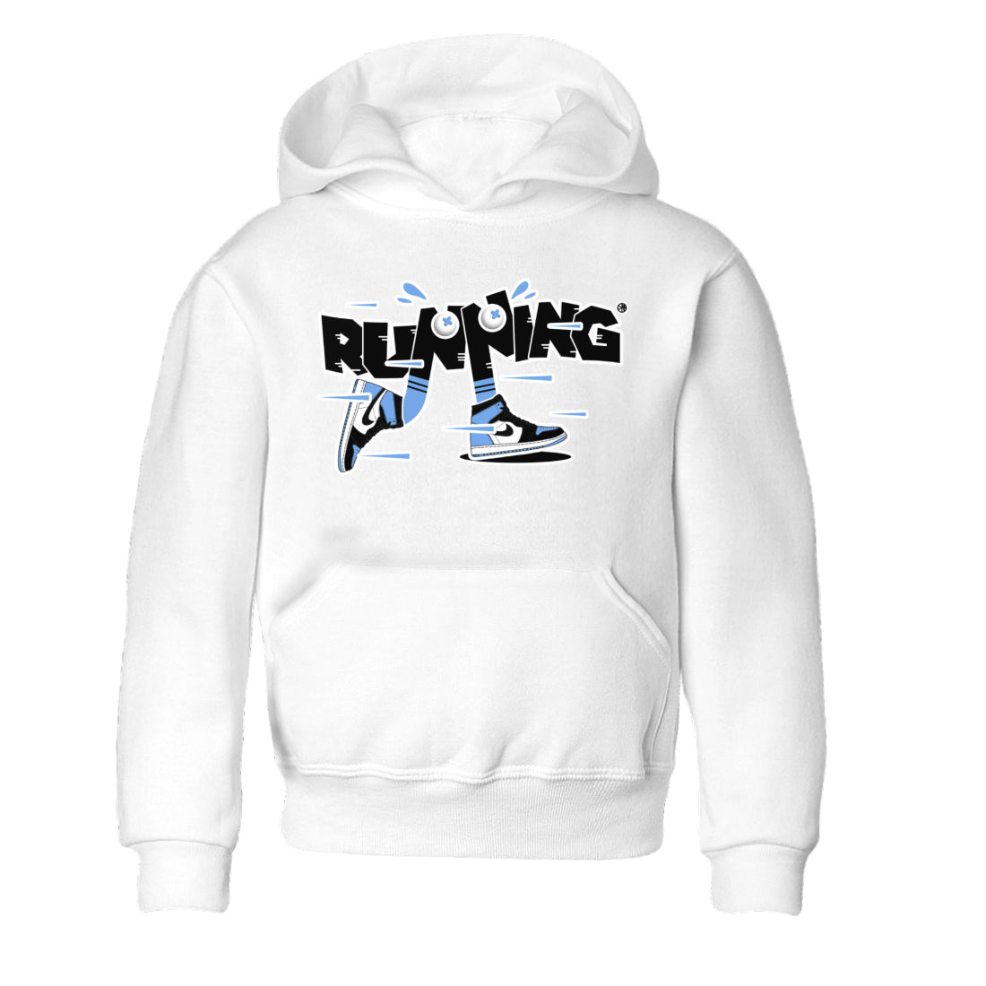 Air Jordan 1 Retro High OG UNC Toe Shirt to match Jordans Running Shoes Sneaker Tees AJ1 UNC Toe SNRT Sneaker Release Tees Kids and Baby Tees White 2