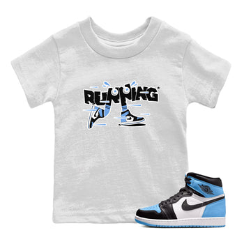 Air Jordan 1 Retro High OG UNC Toe Shirt to match Jordans Running Shoes Sneaker Tees AJ1 UNC Toe SNRT Sneaker Release Tees Kids and Baby Tees White 1