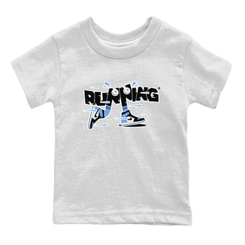 Air Jordan 1 Retro High OG UNC Toe Shirt to match Jordans Running Shoes Sneaker Tees AJ1 UNC Toe SNRT Sneaker Release Tees Kids and Baby Tees White 2
