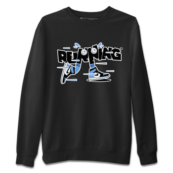 Air Jordan 1 Retro High OG UNC Toe Shirt to match Jordans Running Shoes Sneaker Tees AJ1 UNC Toe SNRT Sneaker Release Tees Crew Neck T-Shirts Black 2