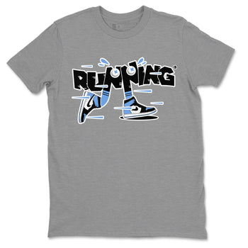 Air Jordan 1 Retro High OG UNC Toe Shirt to match Jordans Running Shoes Sneaker Tees AJ1 UNC Toe SNRT Sneaker Release Tees Crew Neck T-Shirts Heather Grey 2
