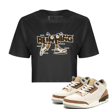 Air Jordan 3 Palomino Sneaker Match Tees Running Shoes Sneaker Tees AJ3 Palomino Sneaker Release Tees Women's Shirts Black 1